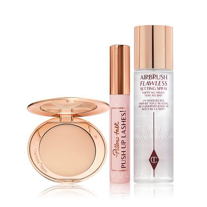 Charlotte Tilbury New! Airbrush Skin & Pillow Talk Lashes Kit - Makeup Kit