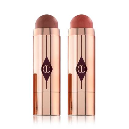 Charlotte Tilbury Beach Stick Bronze + Blush Kit - Ibiza & Formentera - Lip and Cheek Colour - Brown