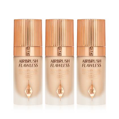 Charlotte Tilbury Airbrush Flawless Foundation Trio - Face Kit
