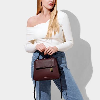 Katie Loxton Alina Handbag In Plum