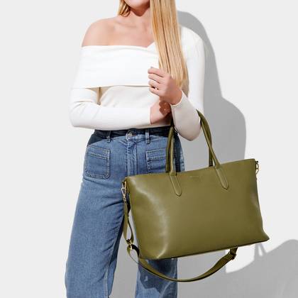 Katie Loxton Baby Changing Tote Bag In Khaki