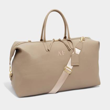 Oxford Weekend Holdall in Light Taupe