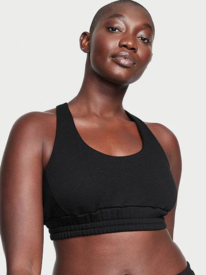 Cotton Fleece Sports Bra