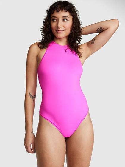 Base Stretch High-Neck Bodysuit