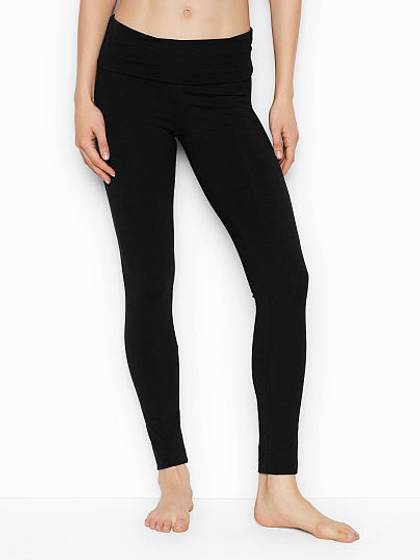 Yoga Foldover Cotton Leggings