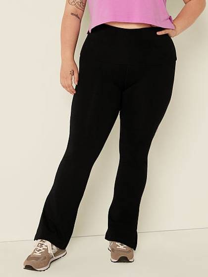 Performance Cotton Fold Over Yoga Pants