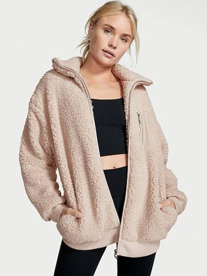 Teddy Fleece Boyfriend Jacket