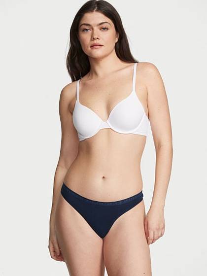 Stretch Cotton Thong Panty