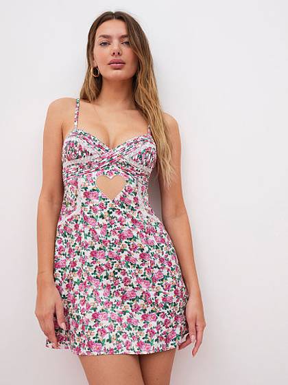 Heart Bloom Slip Dress