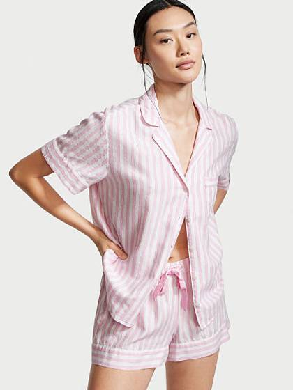 Flannel Short Pajama Set