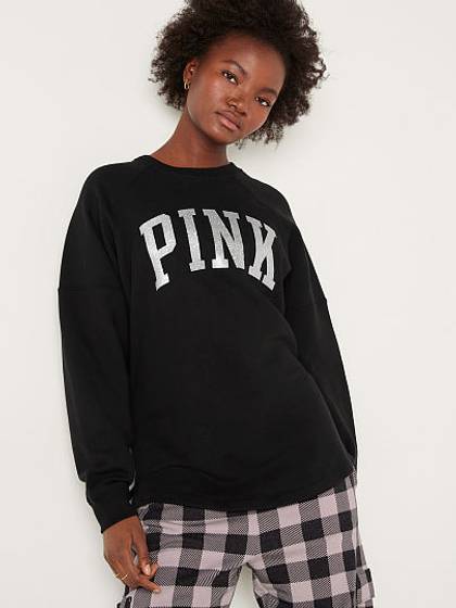 Cotton Oversized Raglan Crewneck Sweatshirt