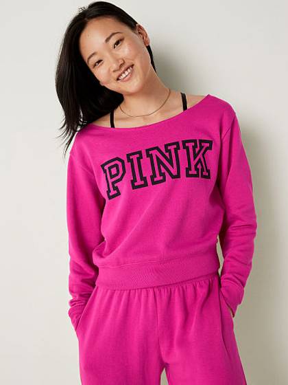 Fleece Cropped Sweatshirt