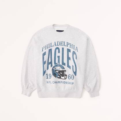 Philadelphia Eagles Graphic Oversized Sunday Crew