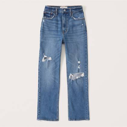 Ultra High Rise Ankle Straight Jean