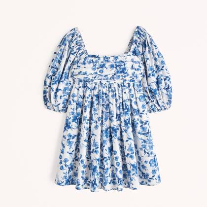 Emerson Poplin Puff Sleeve Mini Dress