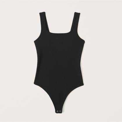 Seamless Rib Fabric Tank Bodysuit