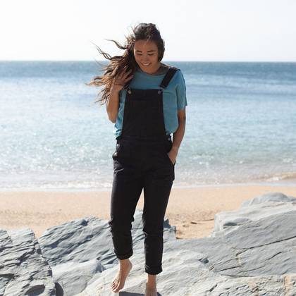 Roamist Dungarees - Washed Black
