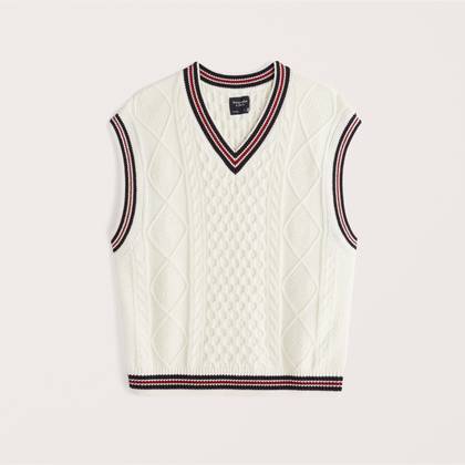 Oversized V-Neck Sweater Vest
