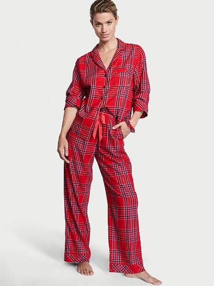 Flannel Long Pajama Set