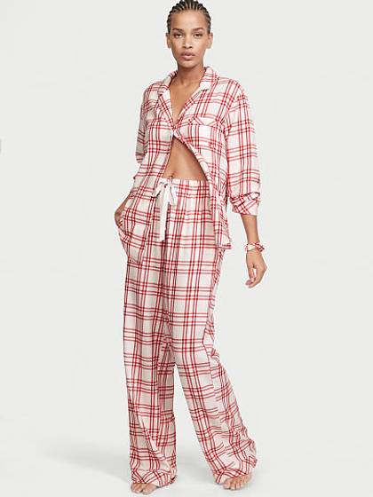 Flannel Long Pajama Set