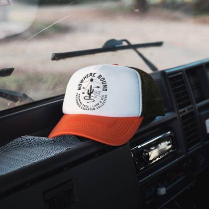 Land & Sea Trucker Cap - Sunrise Orange