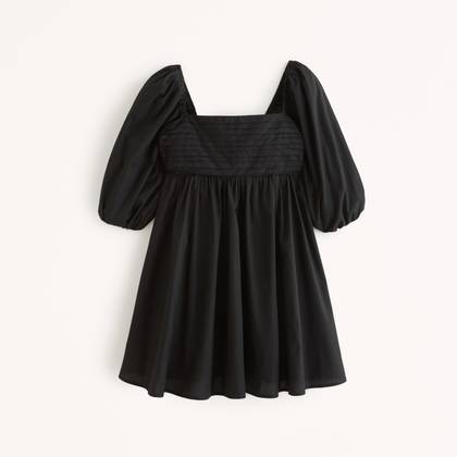 The A&F Emerson Ruched Puff Sleeve Mini Dress