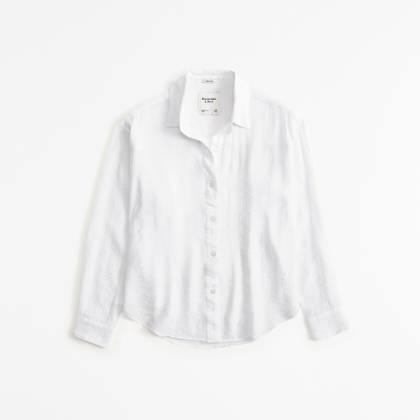 Oversized Crinkle Textured Shirt