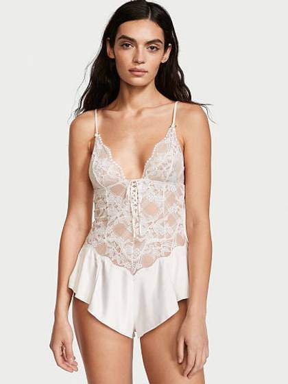 Lattice Lace Romper
