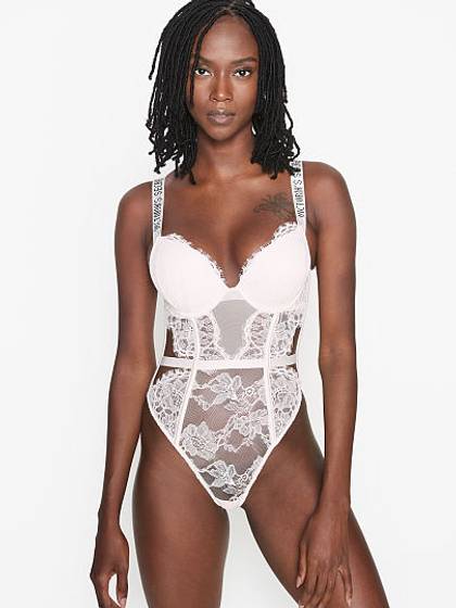 Bombshell Shine Strap Teddy