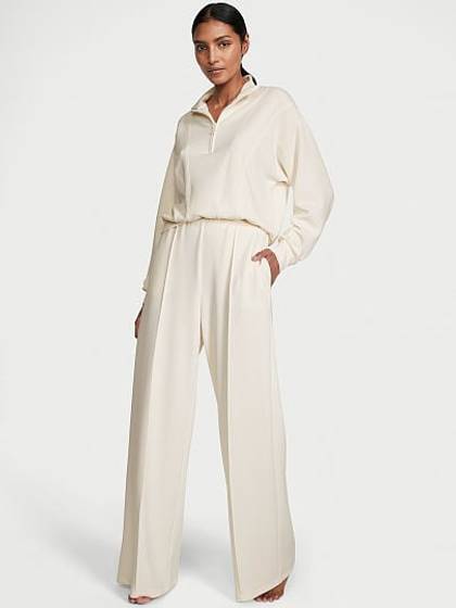 Featherweight Knit Wide-Leg Pant