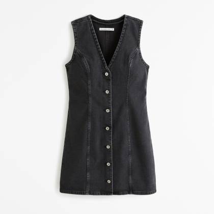 The A&F Mara Denim Vest Mini Dress