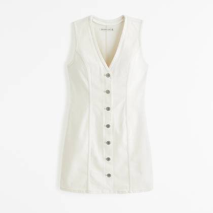 The A&F Mara Denim Vest Mini Dress