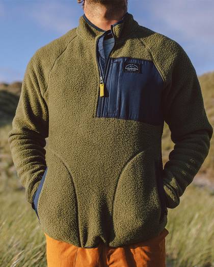 Offgrid Recycled Sherpa Fleece - Khaki