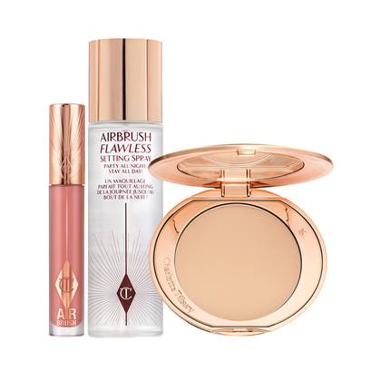 Charlotte Tilbury Airbrush Complexion & Airbrush Flawless Lip Blur Kit - Makeup Kit