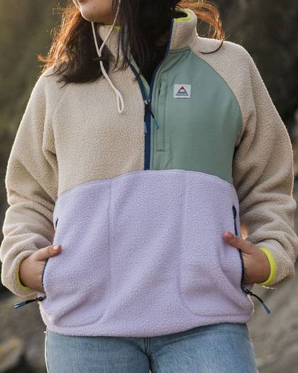 Home Recycled Sherpa Fleece - Lilac Mist