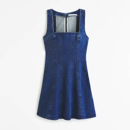 The A&F Mila Denim A-Line Mini Dress