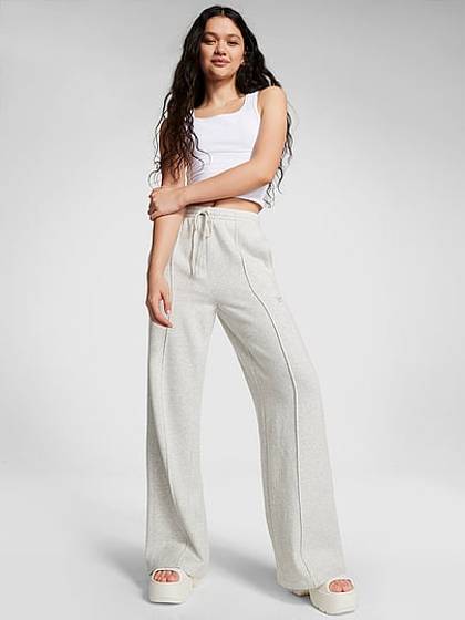 Ivy Fleece Wide-Leg Sweatpants