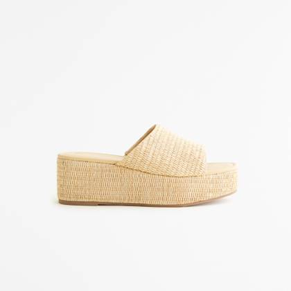 Straw Platform Heels