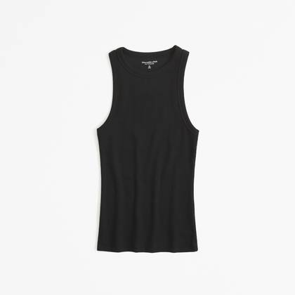 Essential Tuckable High-Neck Rib Tank