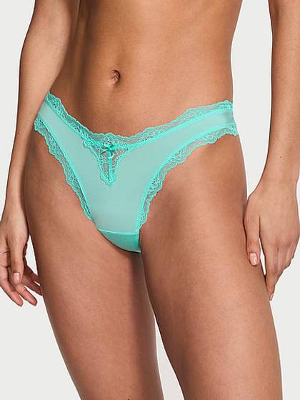 Lace-Trim Brazilian Panty