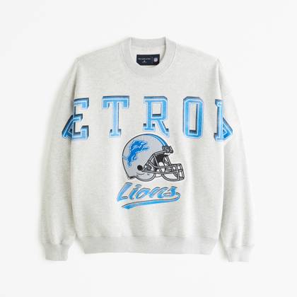 Detroit Lions Graphic Crew Sweatshirt