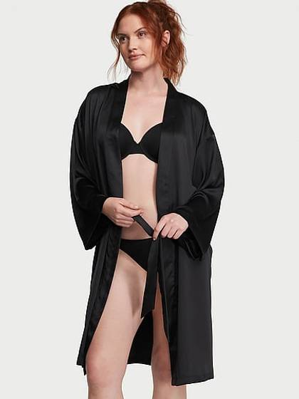 Signature Satin Midi Robe