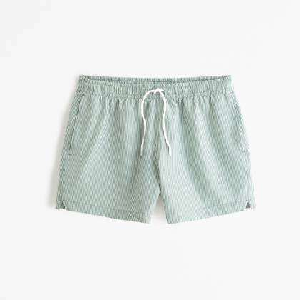 Pull-On Seersucker Swim Trunk
