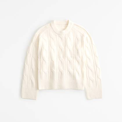 The A&F Madeline Cable Crew Sweater