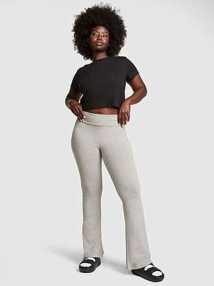 All-Day Cotton™ Foldover Flare Leggings