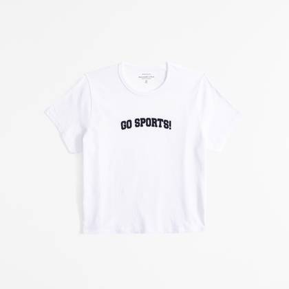 Short-Sleeve Go Sports Graphic Skimming Tee