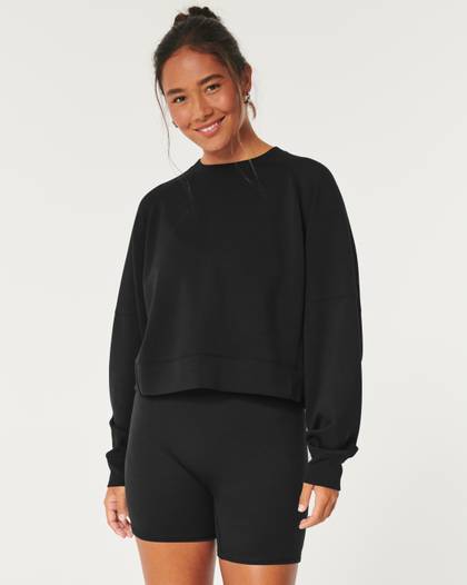 Gilly Hicks Active Oversized Cooldown Crew Sweatshirt