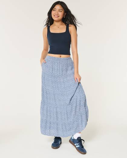 Tiered Maxi Skirt