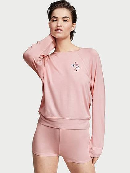 Modal Terry Crewneck Short Sets