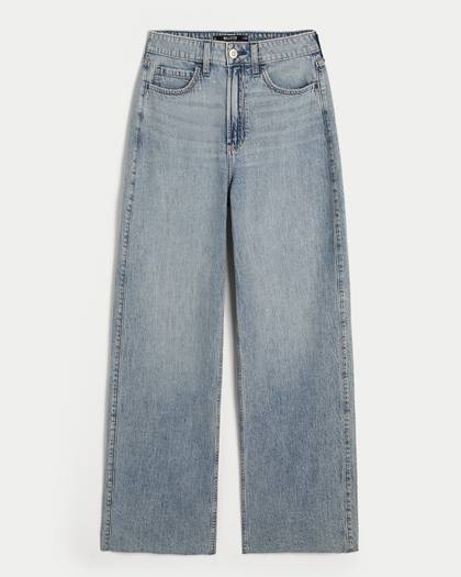 Ultra High-Rise Lightweight Medium Wash Baggy Jeans